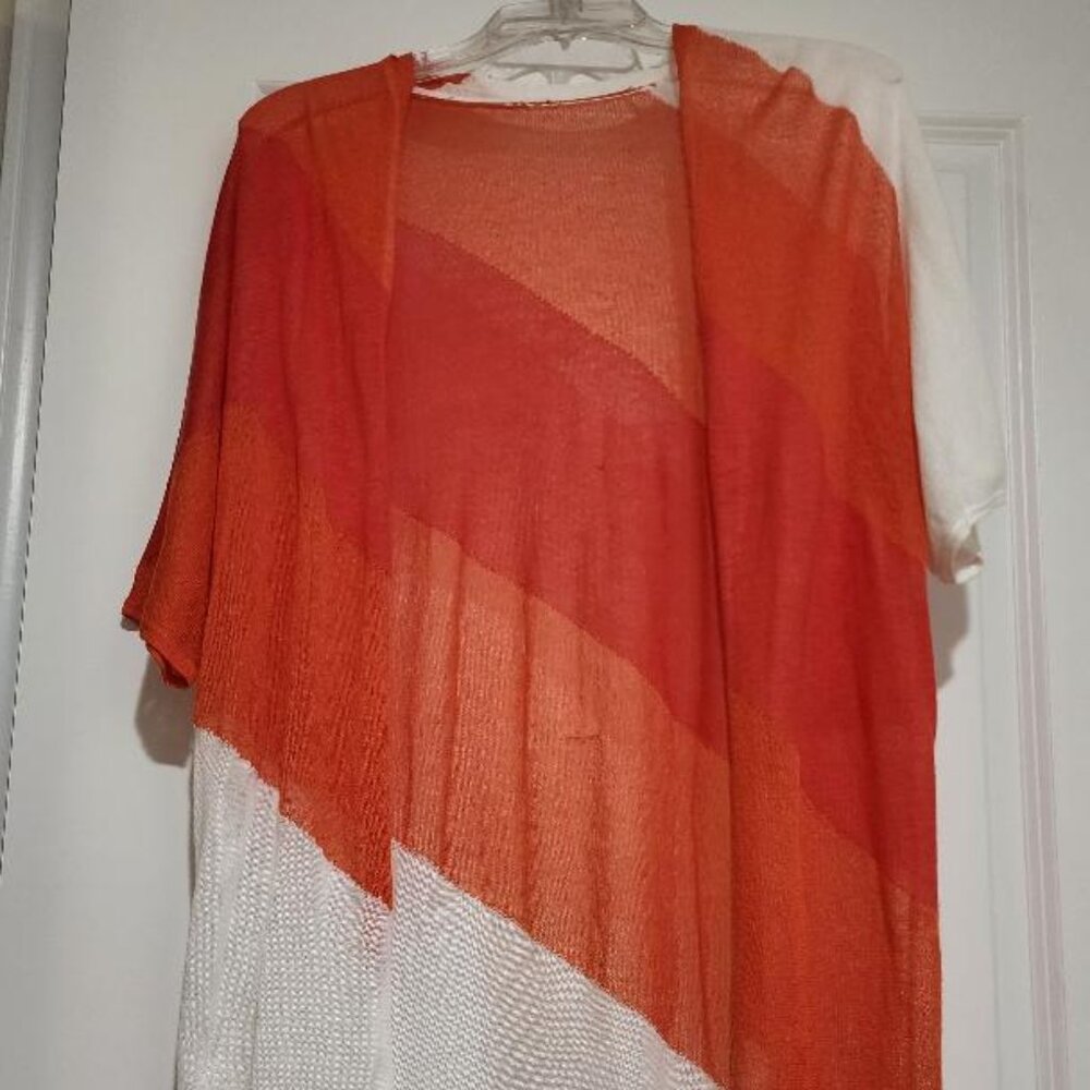 Chico Size 1 Or Medium Open Front Lightweight Kni… - image 1